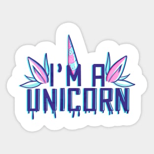 Pastel Goth Unicorn Soft Grunge Shirt Sticker